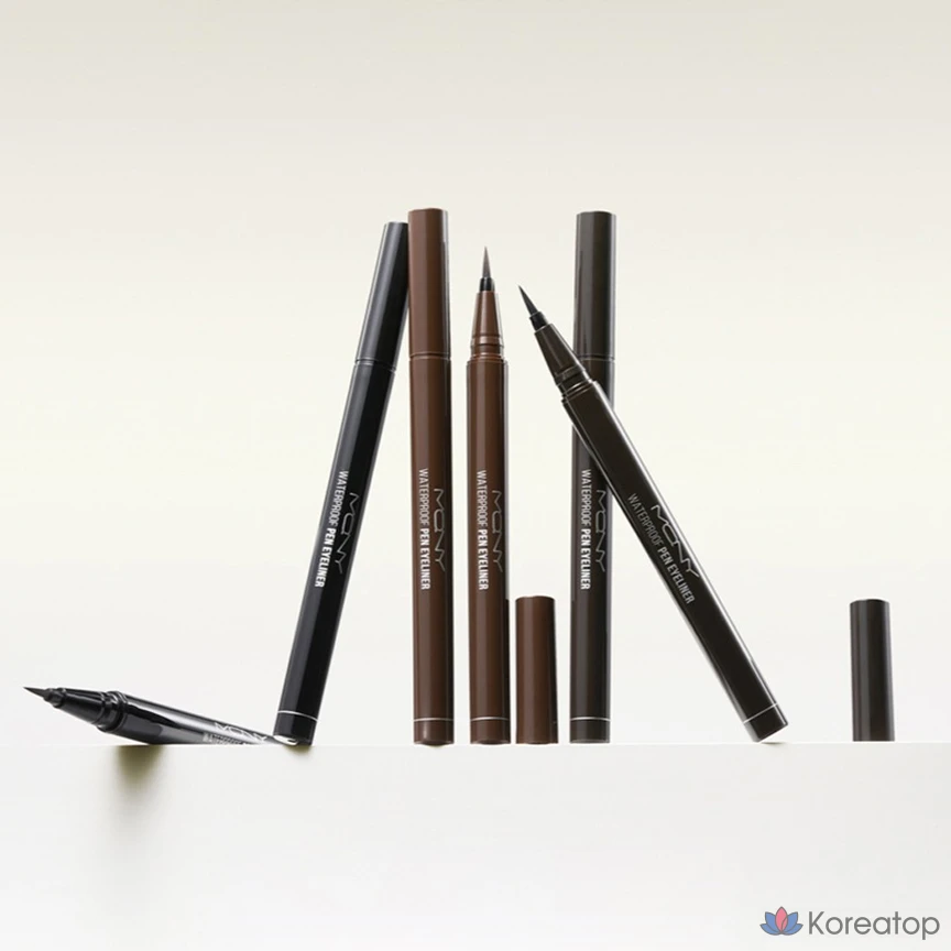 Водостойкая подводка для глаз McQueen New York, 0,6 г, глубокий черный, 1 шт.