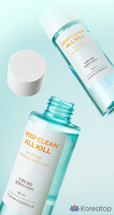 Средство для снятия макияжа с губ и глаз Point&amp; Deep Clean All-Kill, 150 мл, 1 шт.