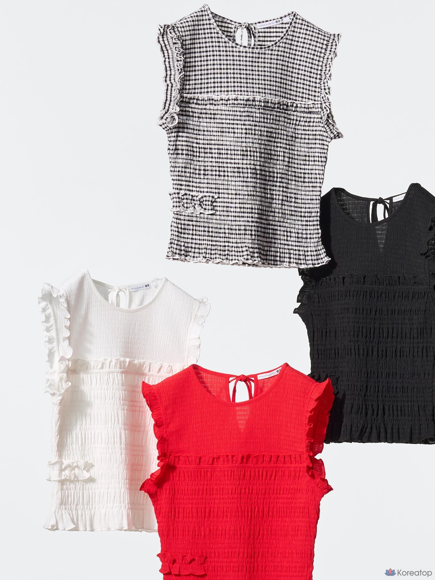 Футболка без рукавов Uniqlo Shirring T (Sleeveless)