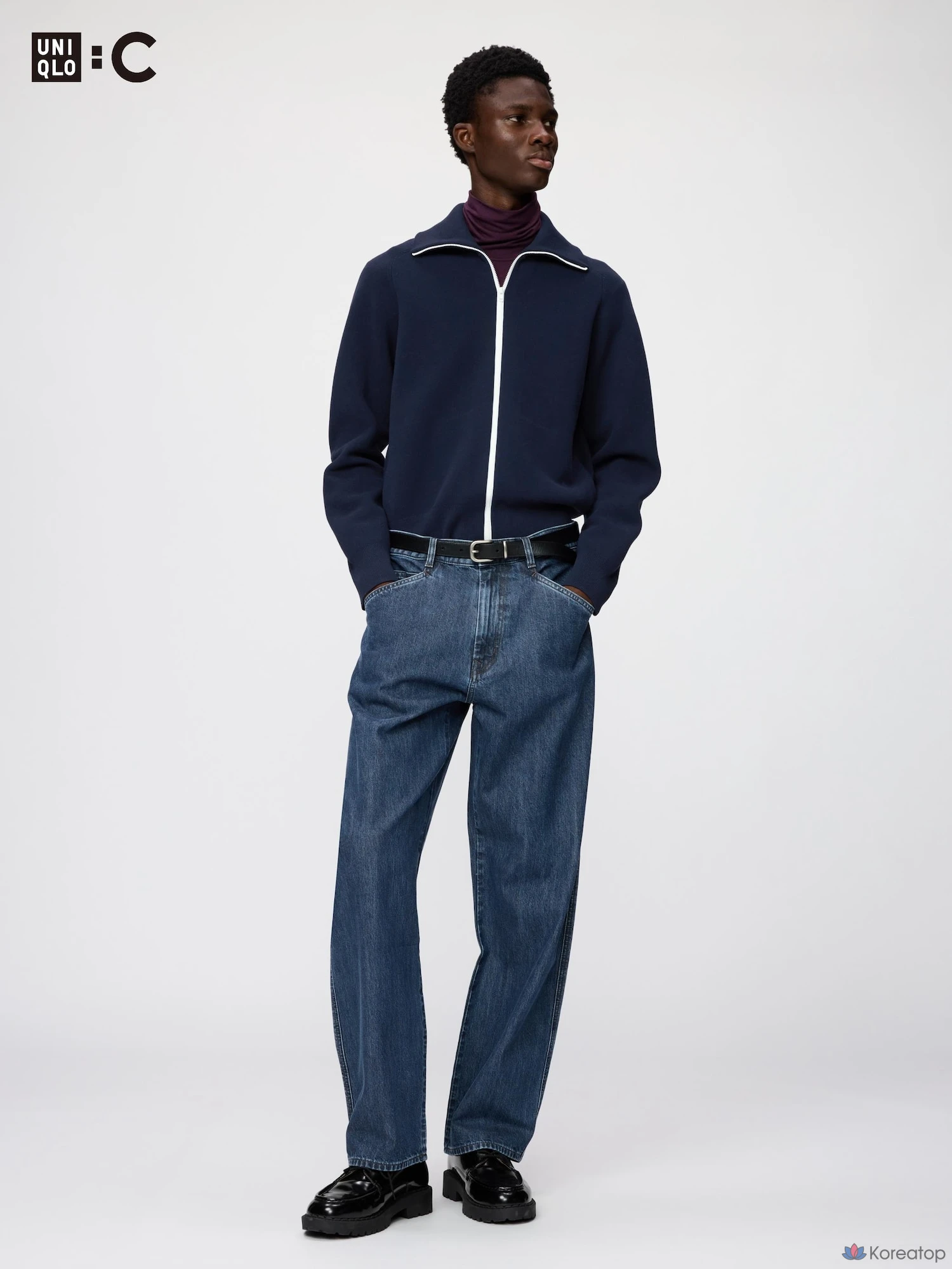 Джинсы Uniqlo Barrel Jeans, индиго