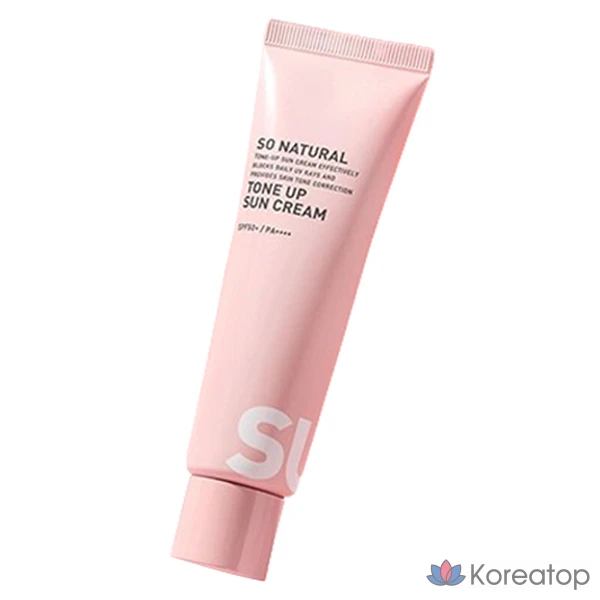 Солнцезащитный крем So Natural UV Pro Tone-Up SPF50+ PA++++, 50 мл, 1 шт.