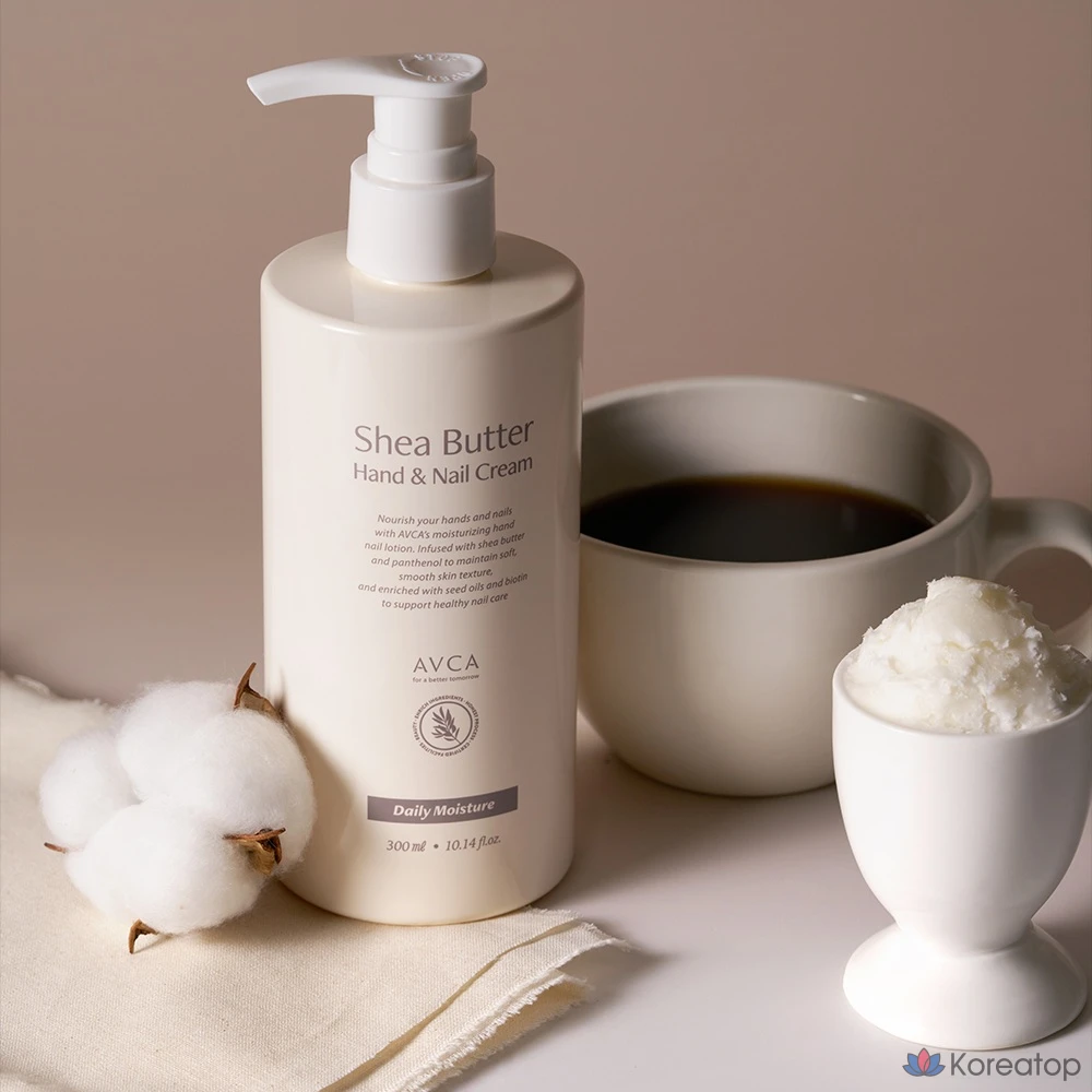 Увлажняющий крем для рук и ногтей AVCA с маслом ши, 1 шт., 300 мл