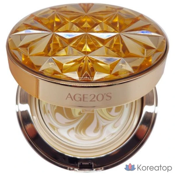 Age 20s Essence Cover Pact Royal Gold Diamond Edition, Royal Gold No. 21, 1