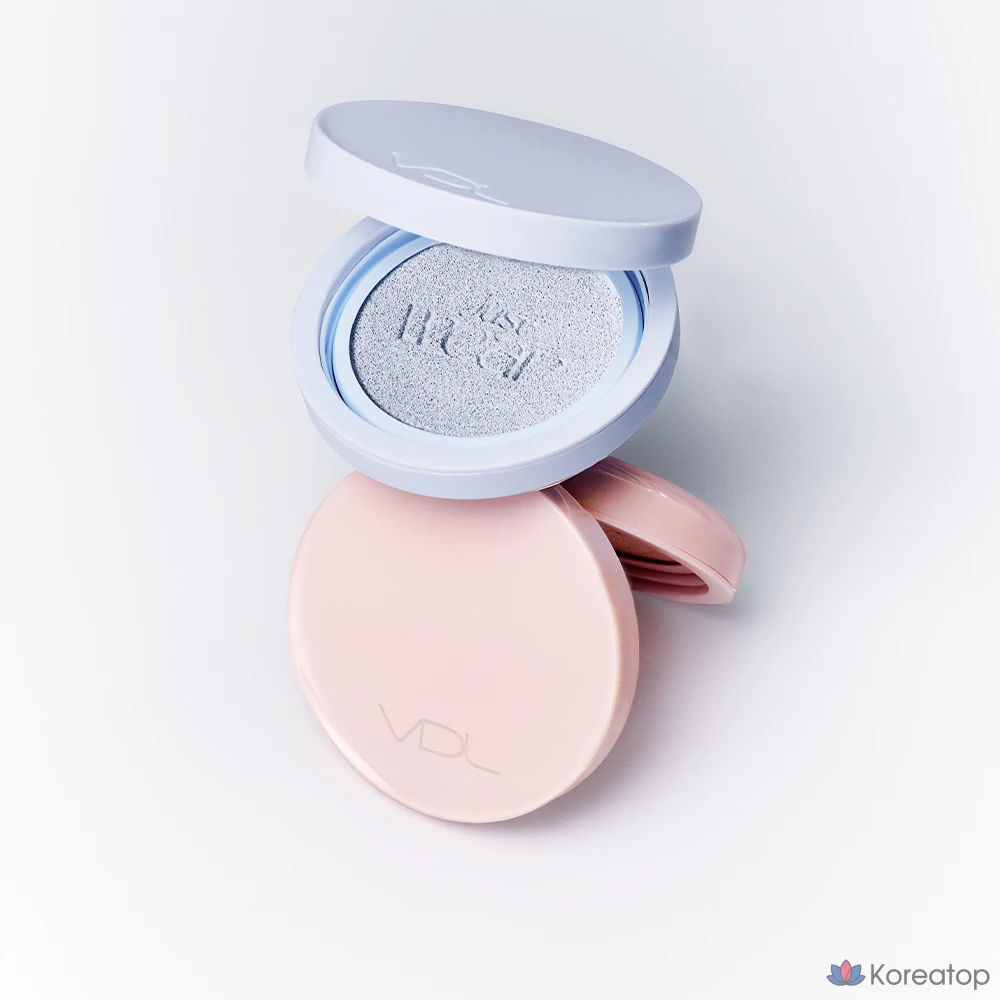 Тональный крем-кушон VDL Tone Stain Color Correcting Cushion SPF50+ PA+++, цвет розовый кварц, 13 г, 1 шт.