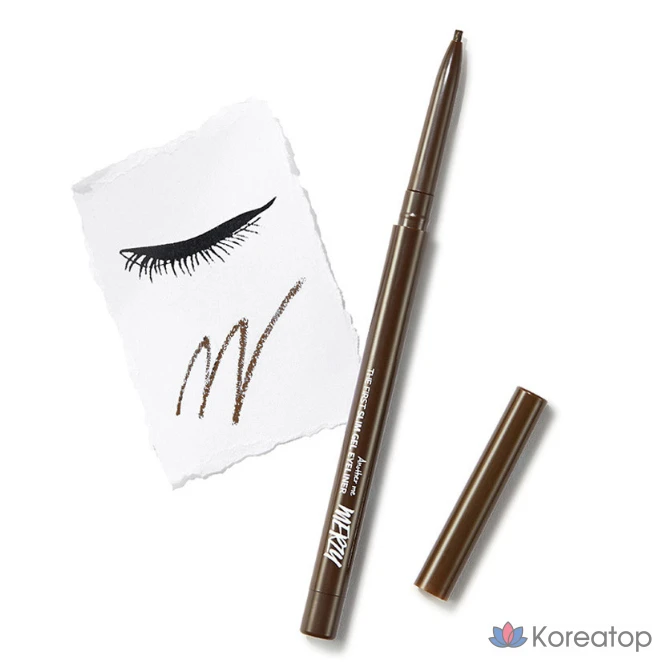 Гелевая подводка для глаз MERZY the First Slim Gel Eyeliner 0.05g, GS3 Bronze Opal, 1 шт., фото 4