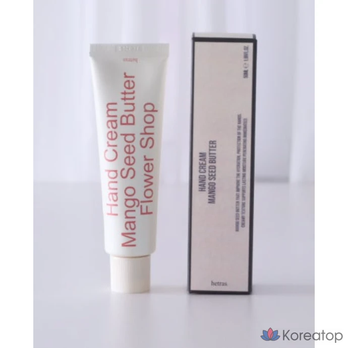 Крем для рук HETRAS с ароматом парфюма 50 мл [Аромат цветочного магазина] Крем для рук HETRAS с маслом семян манго крем для рук Портативный крем для рук Шелковистый крем для рук с ароматом цветов HETRAS Hand, 1 шт., фото 2