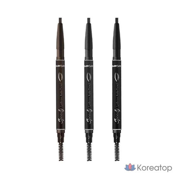 Карандаш для бровей Peripera Speedy Eyebrow Auto Pencil, оттенок Black Brown, 1 шт.