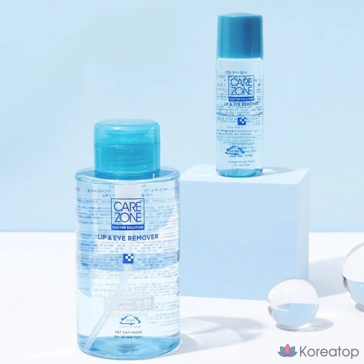 Средство для снятия макияжа с губ и глаз Carezone с низким уровнем раздражения, 300 мл, 1 шт., фото 7