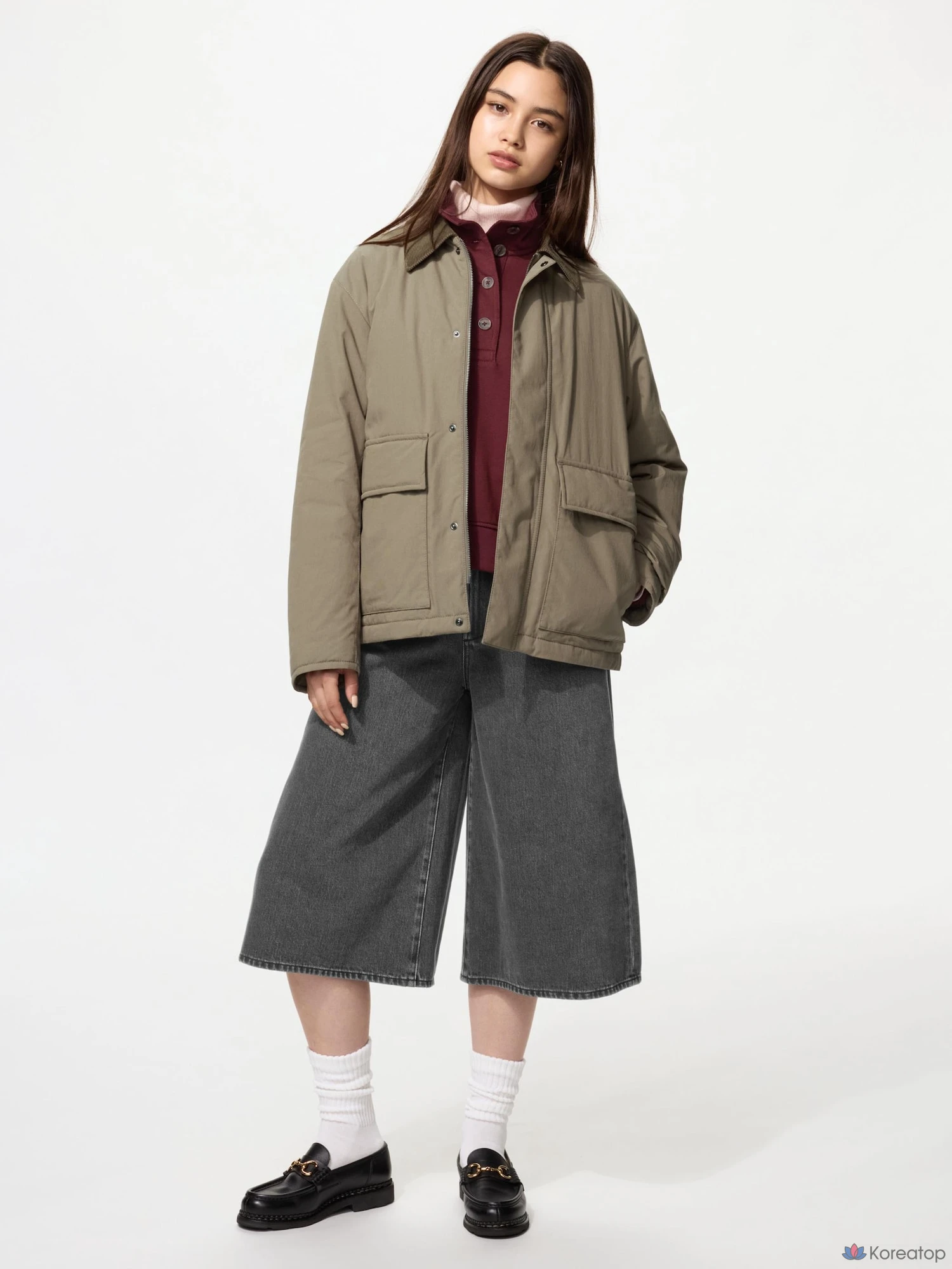 Утепленная куртка-блузон Uniqlo Padded Short Blouson