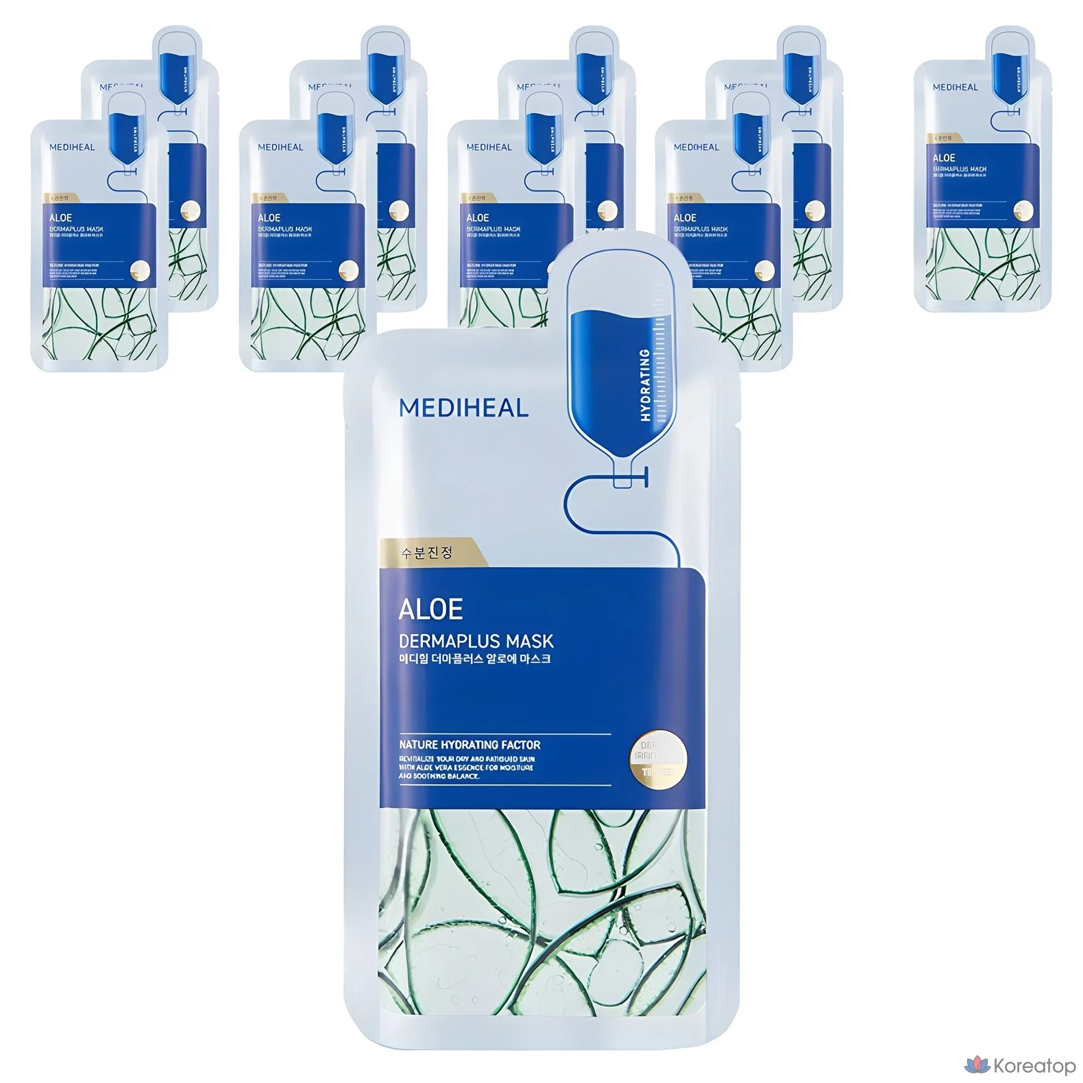 Mediheal Derma Plus Маска с алоэ, 10 шт., 1 упаковка