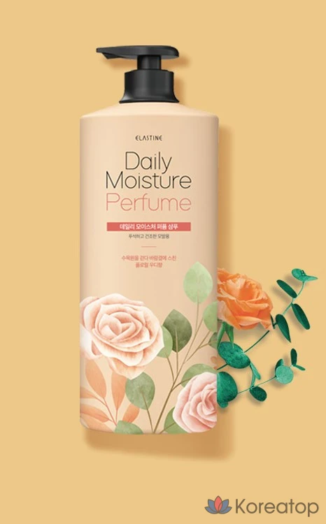 Увлажняющий шампунь Elastine Daily Moisture с парфюмерной отделкой, цветочный и древесный аромат, 1,1 л, 1 шт.