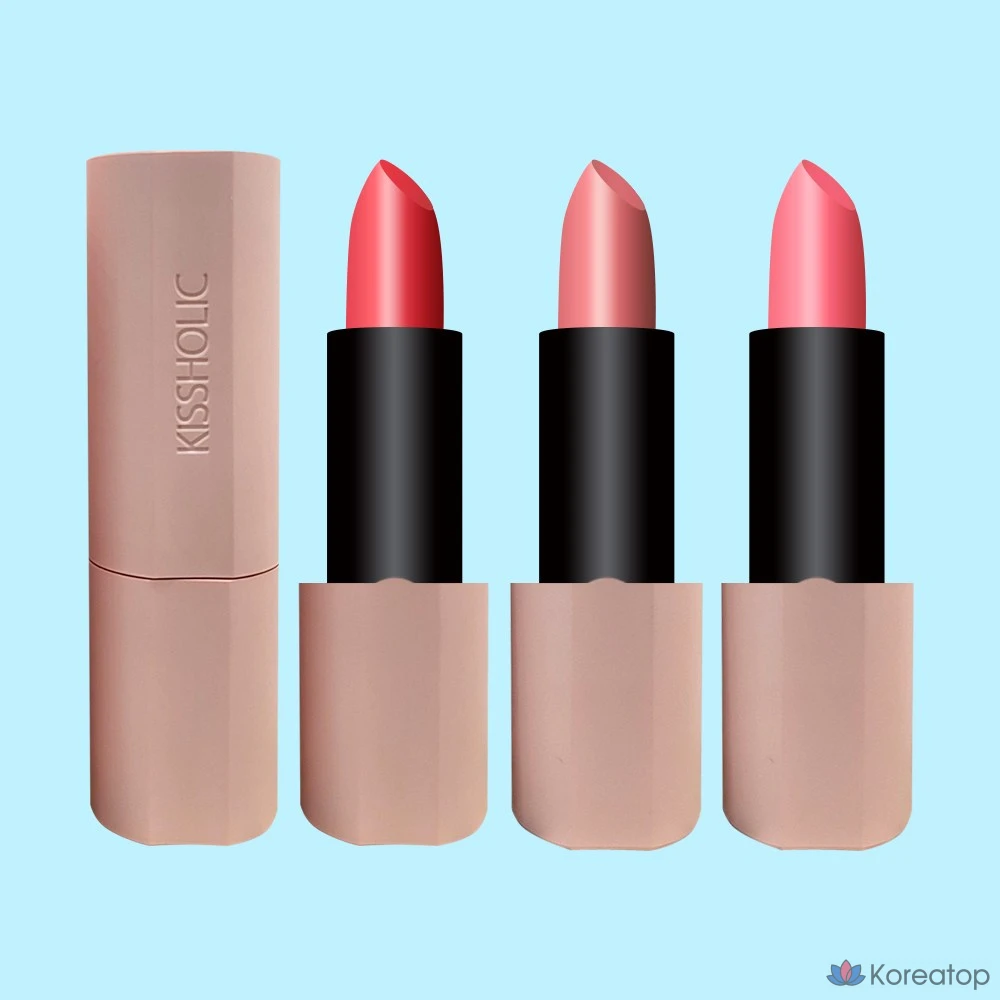 Помада The Saem Kissholic Intense, 8 цветов, 1 шт., CR04 Baby Coral, фото 4