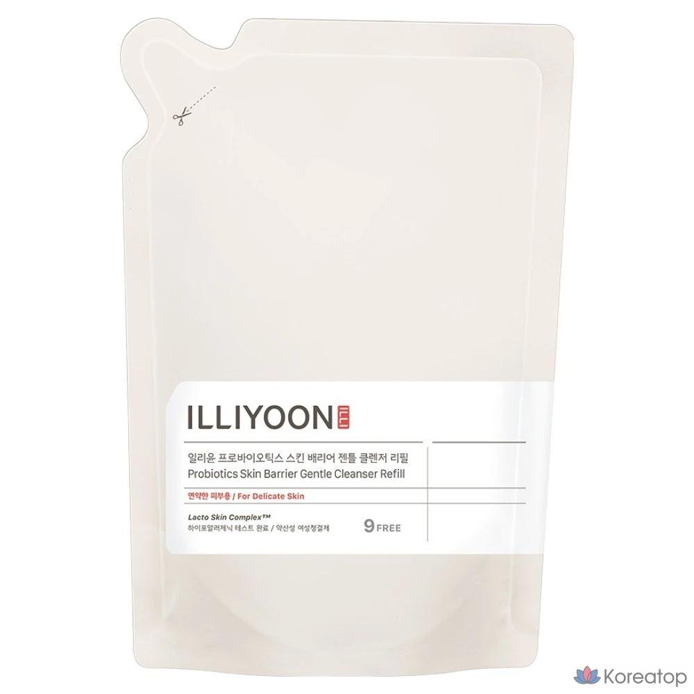 Illiyoon Probiotics Skin Barrier Gentle Cleanser Mildly Acidic Feminine Cleanser Refill, 250ml, 1 ea.