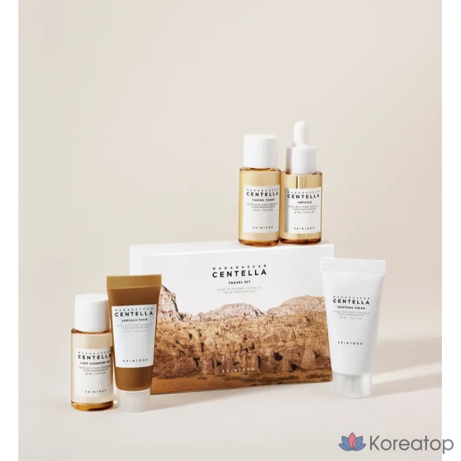 Skin1004 Дорожный набор с экстрактом центеллы мадагаскара, 5 видов, 2 комплекта, фото 4