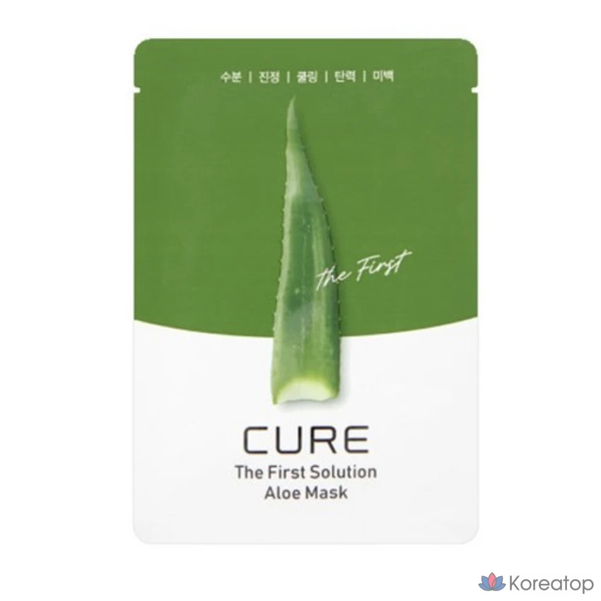 Набор масок с алоэ вера KIM JEONG MOON Aloe Cure The First Solution, 30 штук, 1 упаковка.