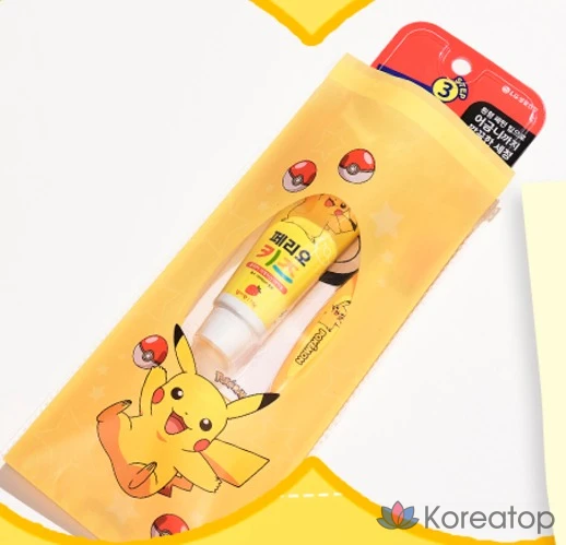Набор для ухода Perioe Children's Birthday Gift Toothbrush &amp; Toothpaste Set Pikachu Pokemon (10 шт. + упаковочные пакеты 10 шт. + именные стикеры 10 шт.), 1 шт.