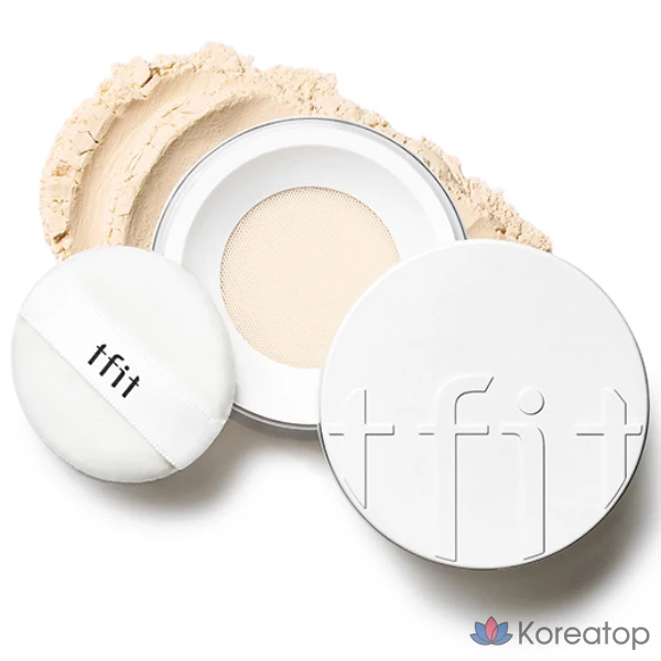 Полупрозрачная фиксирующая пудра Tipit, 7 г, оттенок 02 Skin Beige, 1 шт.