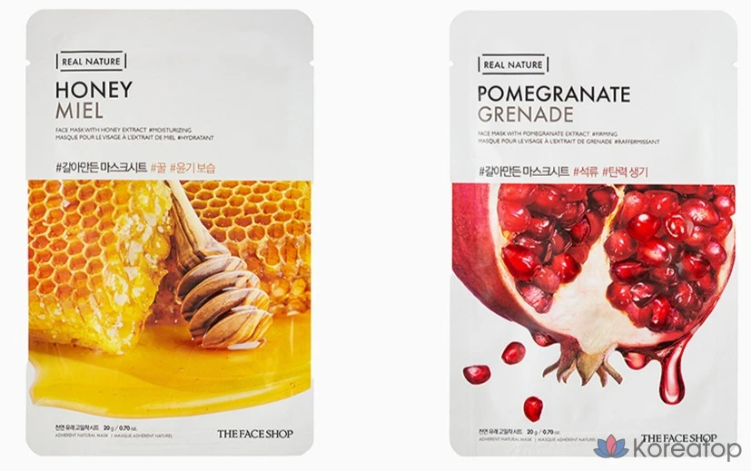 Тканевая маска для лица The Face Shop Real Nature Mask Sheet Honey, 10 шт., фото 5