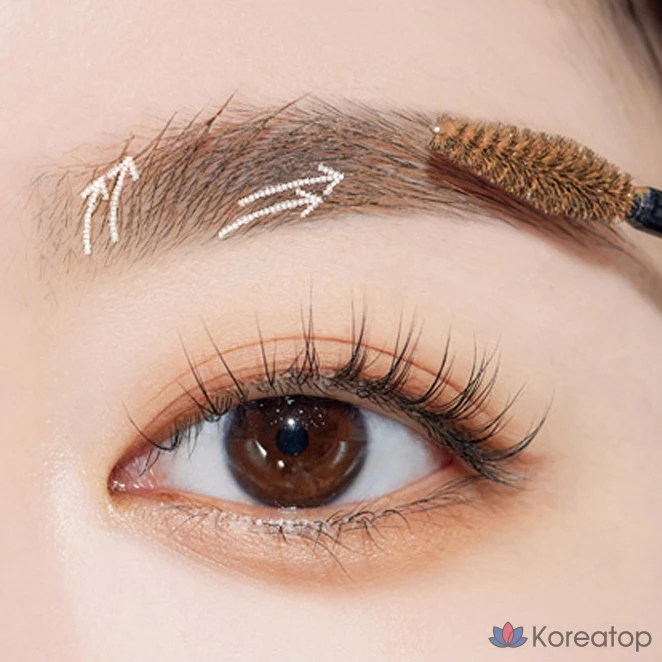 Набор Etude House Pure False Brow Cara 4,5 г + 9 г, № 4, натуральный коричневый, 1 шт.