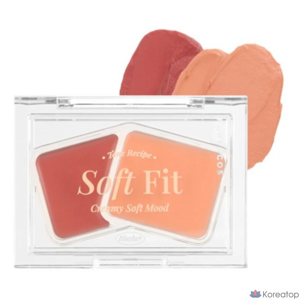 Кремовые румяна Forencos Soft Fitting Cream Blusher, 3 г, 1 шт., 01 Абрикосовое молоко