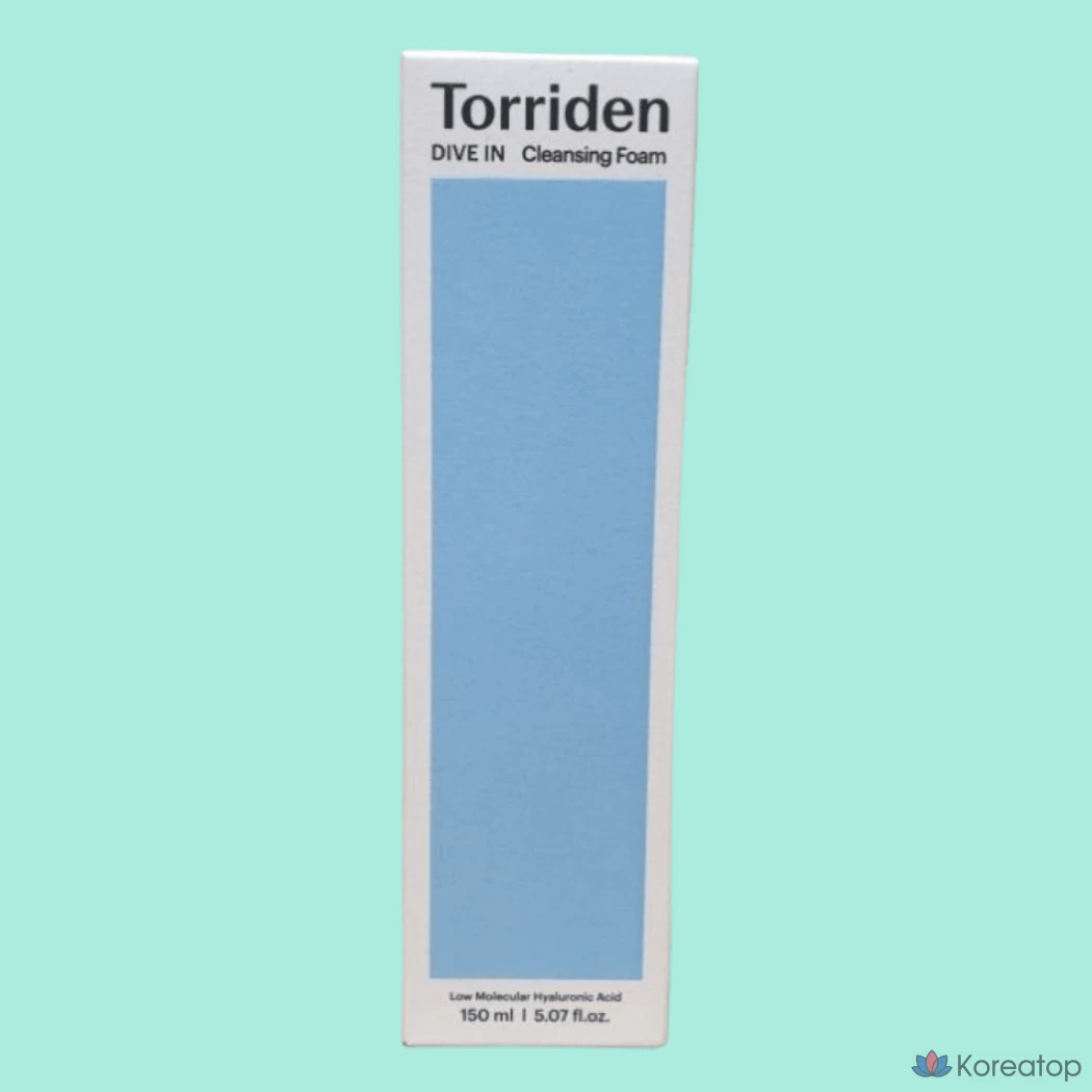 Очищающая пенка Torriden Dive-in с низкомолекулярной гиалуроновой кислотой, 150 мл, 1 шт.