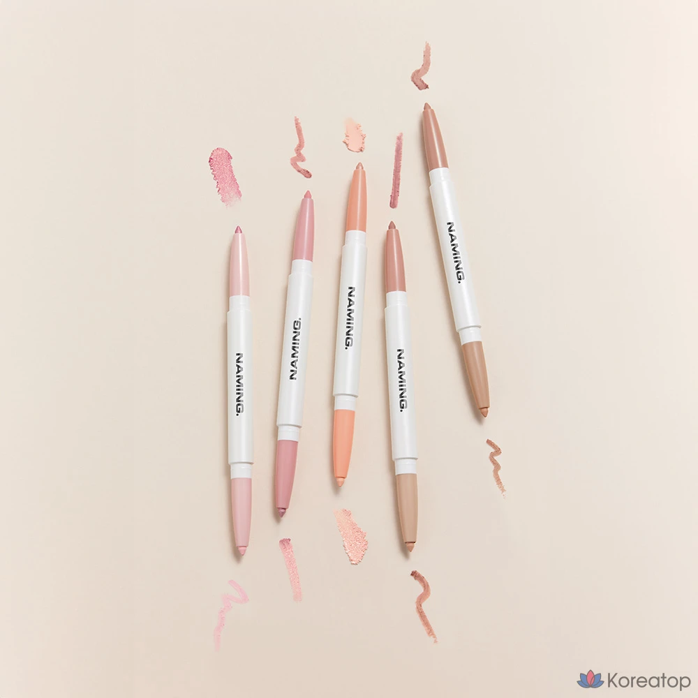 Дизайнерский карандаш для глаз Naming Perfect Tail Eye Dual Liner, 1шт, Румяна розовые, фото 3