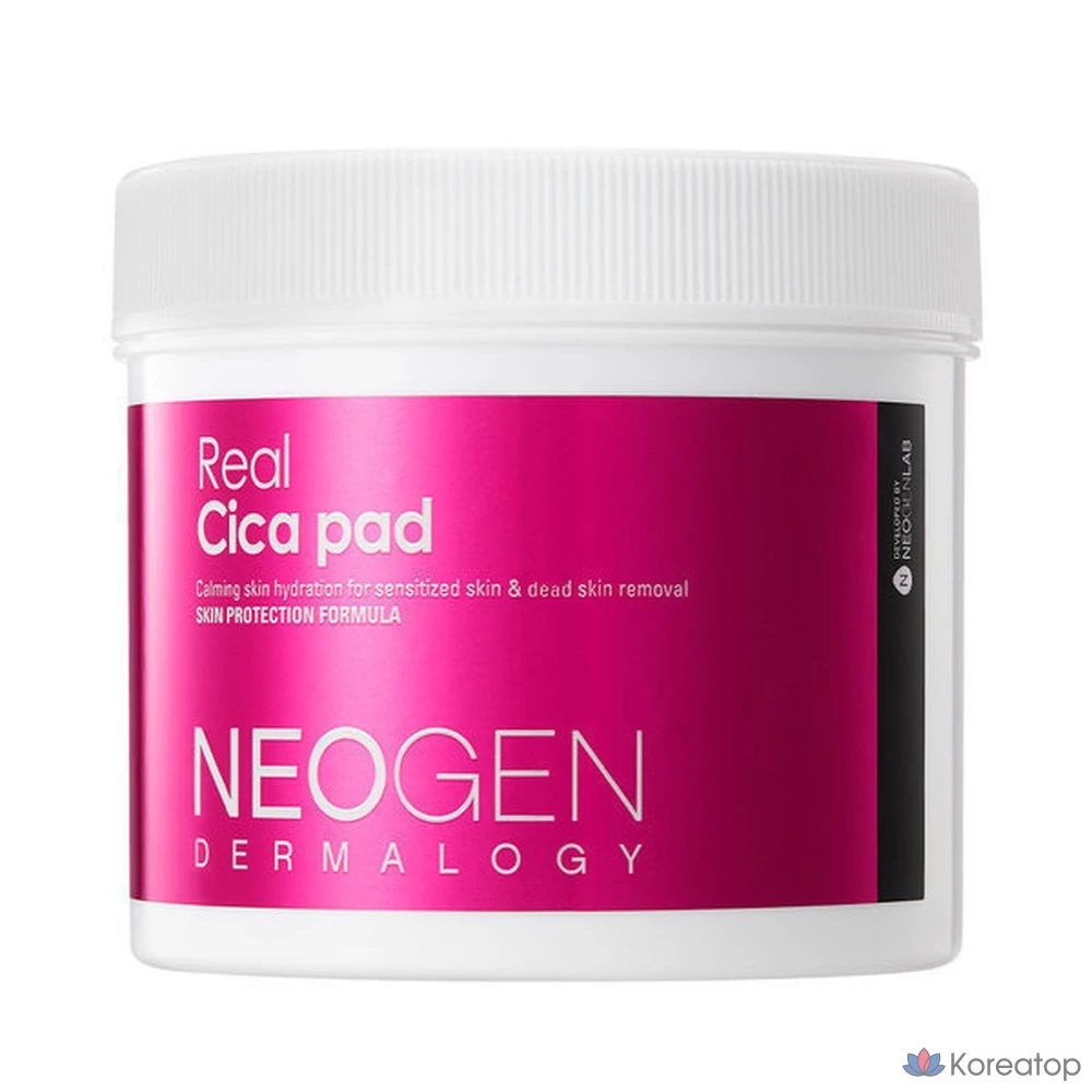 Neogen Real Cica Pad, 90 листов (тоник-аппликатор, успокаивающий, для чувствительной кожи), 1 шт.