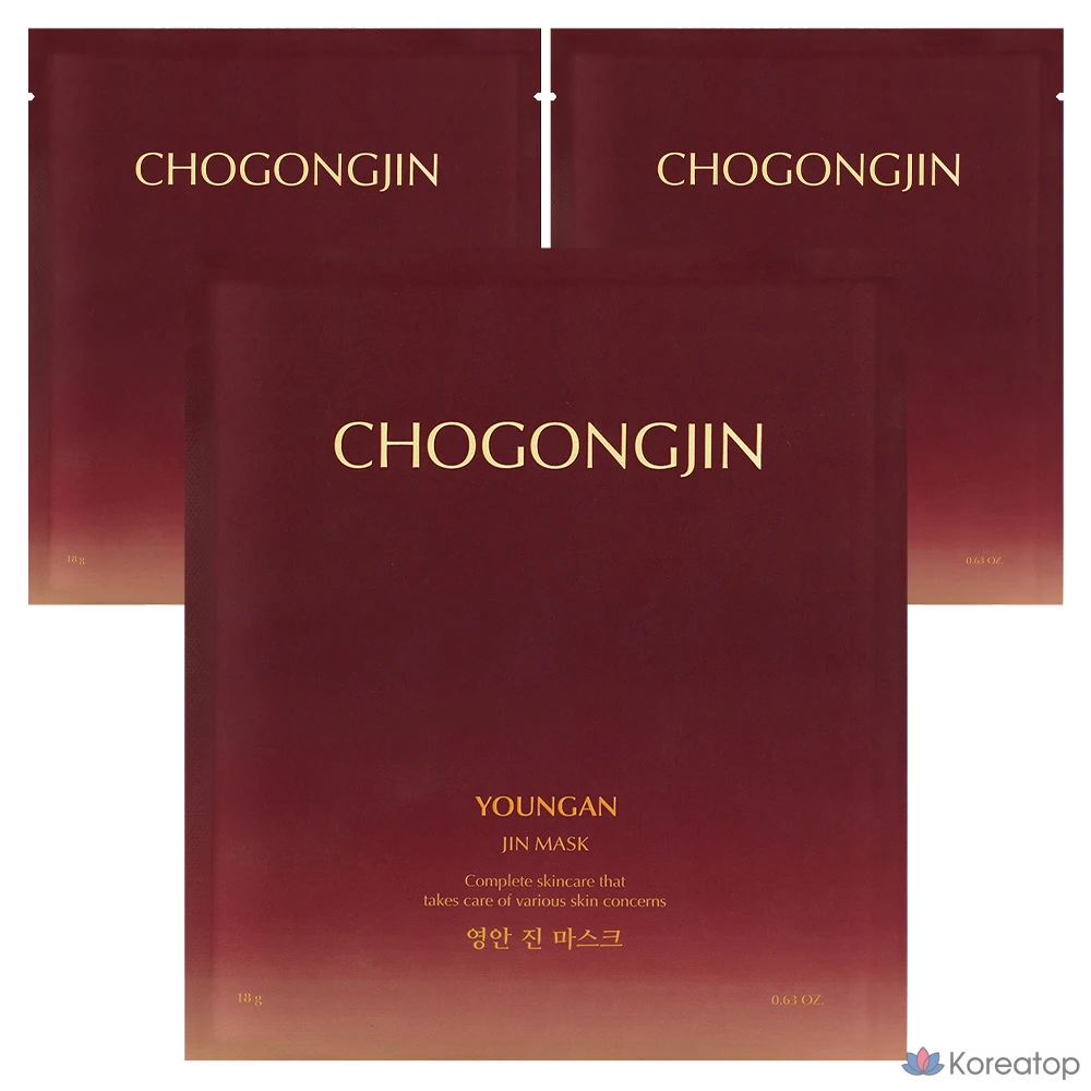 Missha Chogongjin Youngan Jin Маска 18г, 1 упаковка, 3 шт.