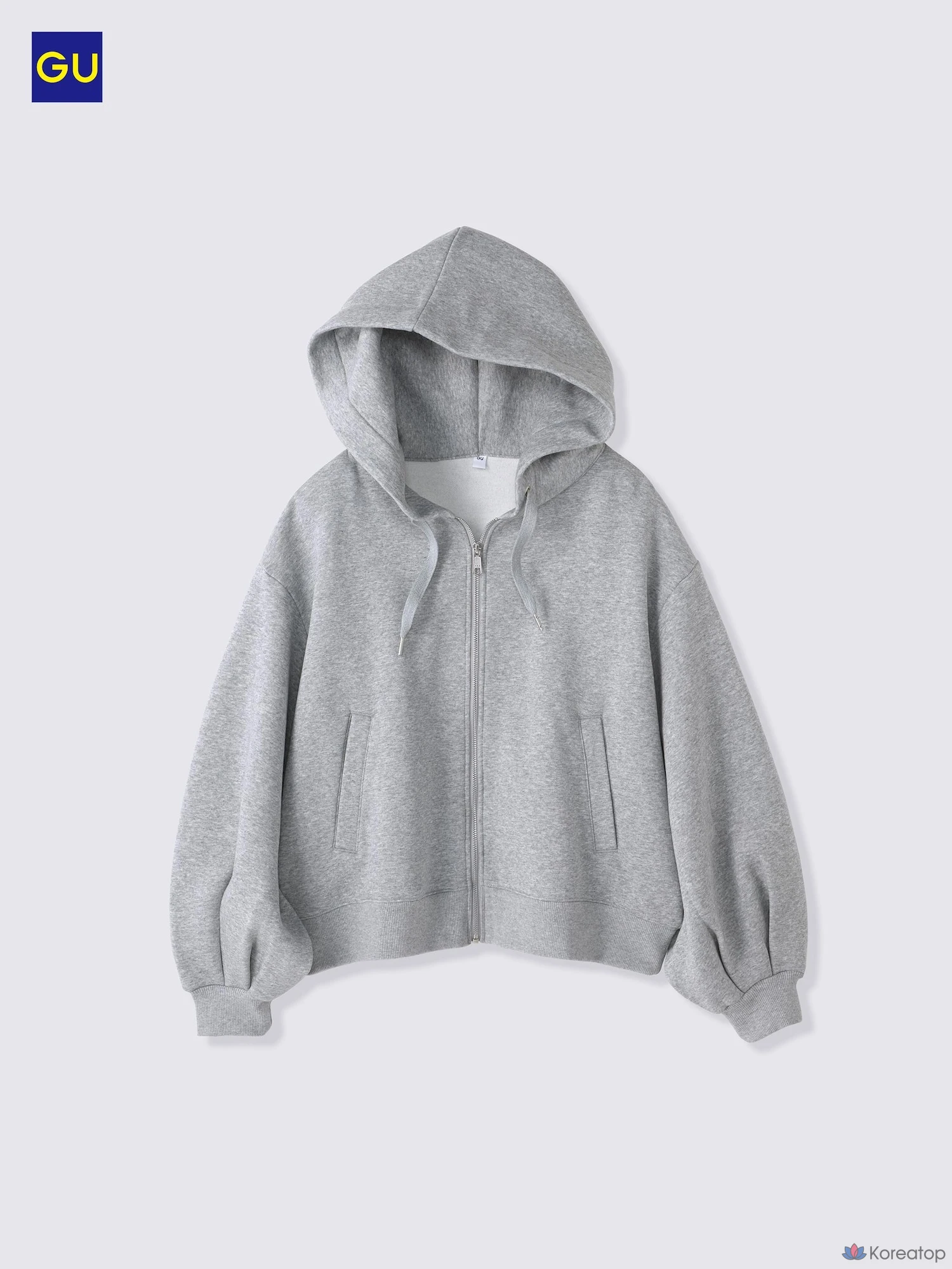 Худи на молнии Uniqlo Sweat Balloon Sleeve Full Zip Hoodie