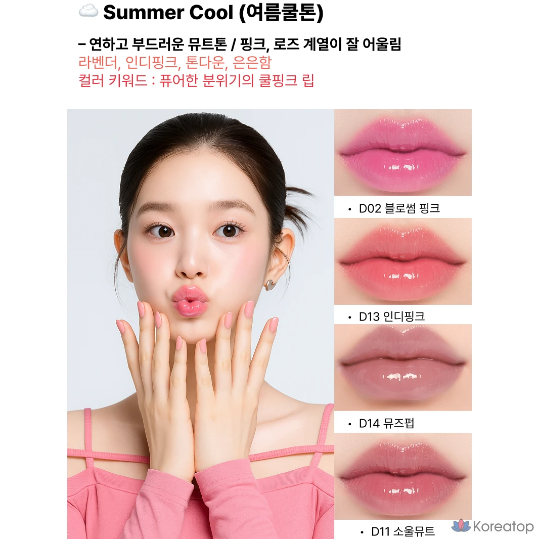 Бальзам для губ YNM Dodo Lip In Tune Performance Lip Score Lip Gloss Triple Care, оттенок D9 Coral Beat, 4 г, 1 шт., фото 8