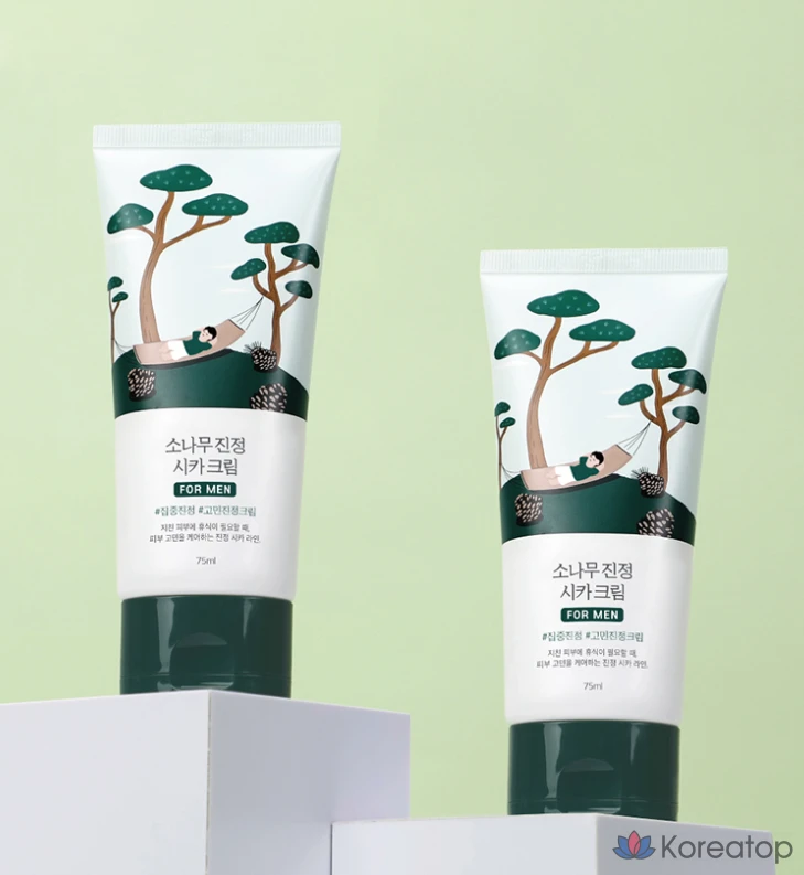 Успокаивающий крем Round Lab For Men Pine Tree Cica Cream, 75 мл, 1 шт.