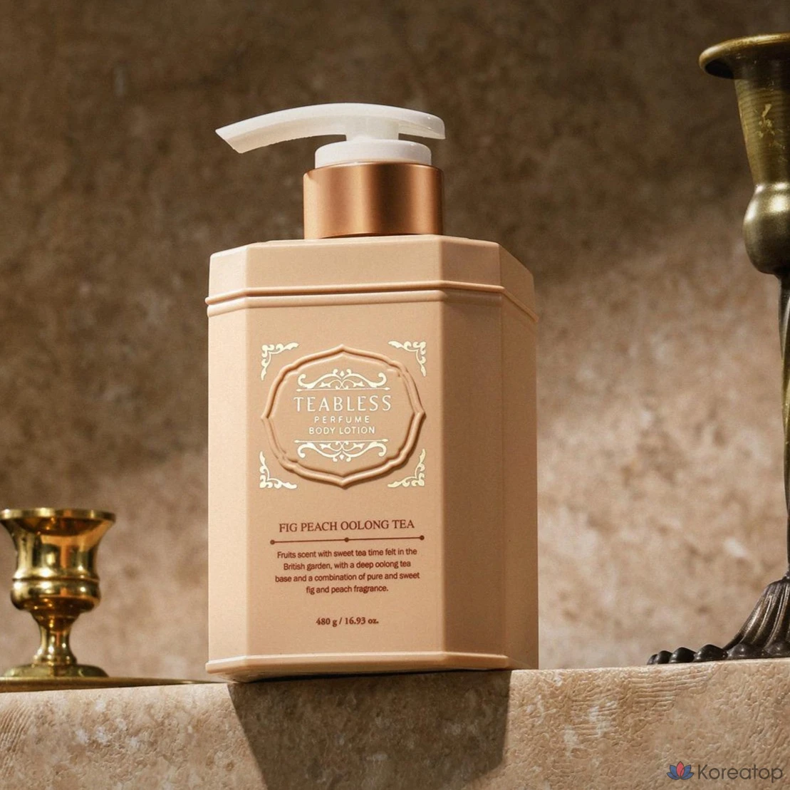Набор для ухода TEABLESS Perfume Body Lotion + Body Wash + Gift Box Set, аромат Oolong Tea Fig Peach, 3 шт., фото 2
