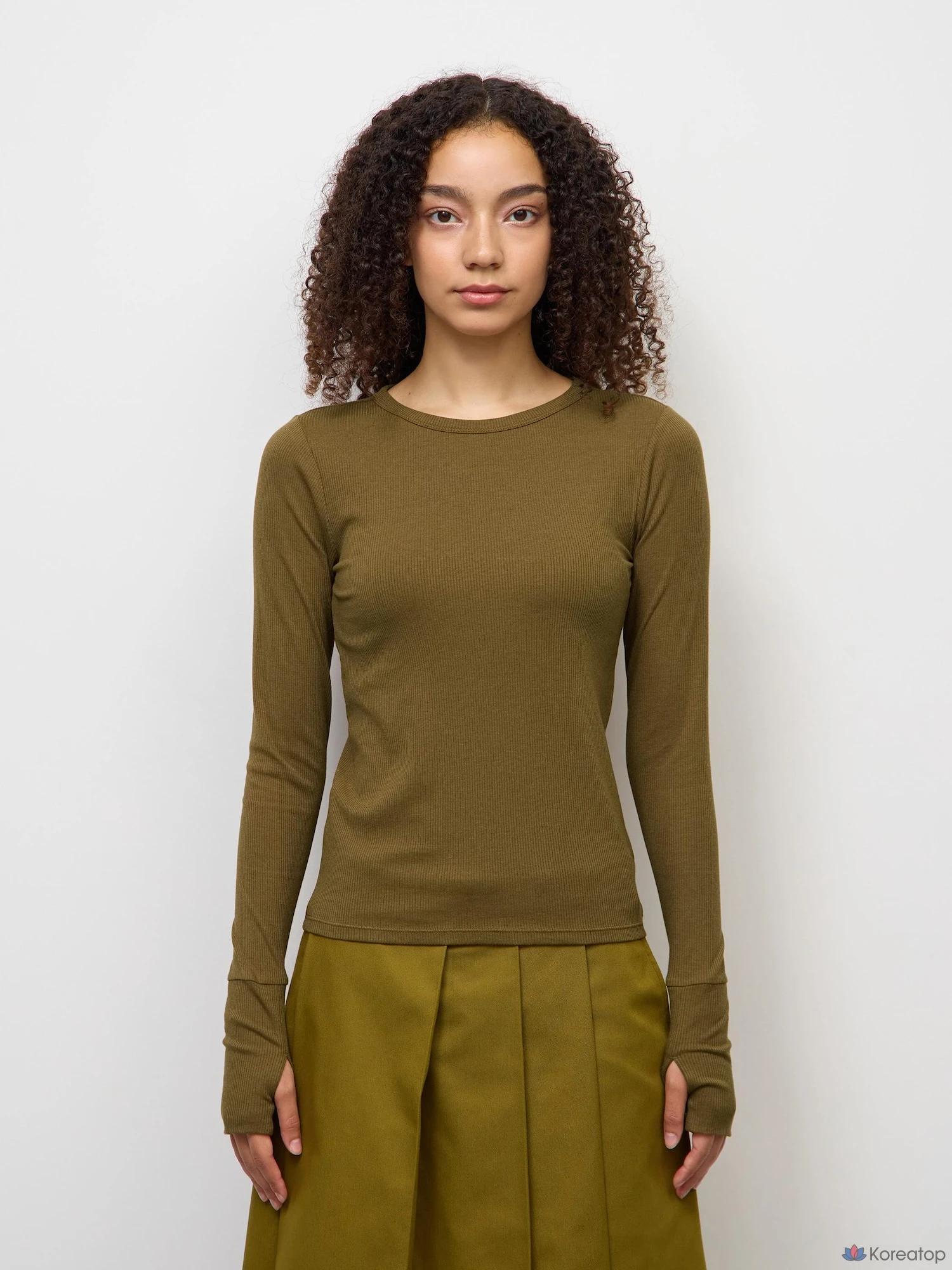 Футболка Uniqlo Warm Rib Crew Neck T-Shirt