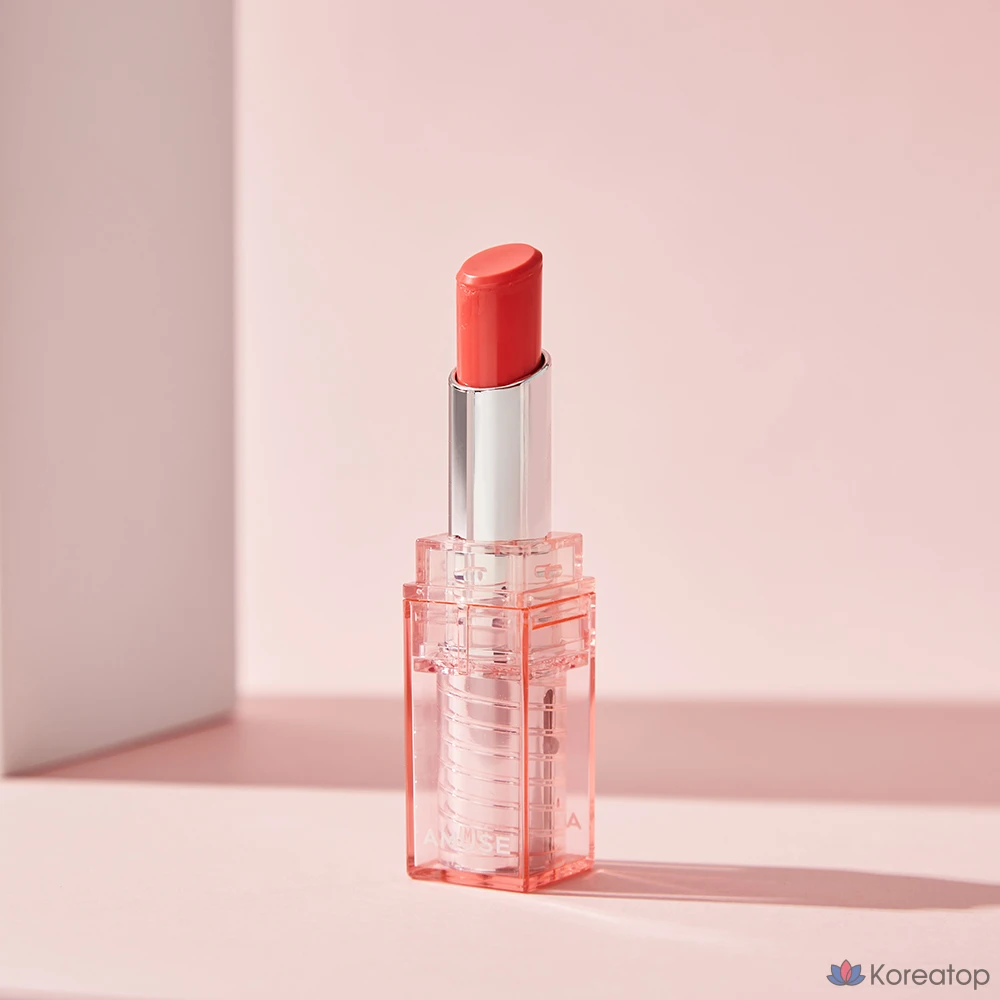 Бальзам для губ AMUSE Dew Lip Balm, оттенок 02 Peach Balm, 3.2 г, 1 шт.