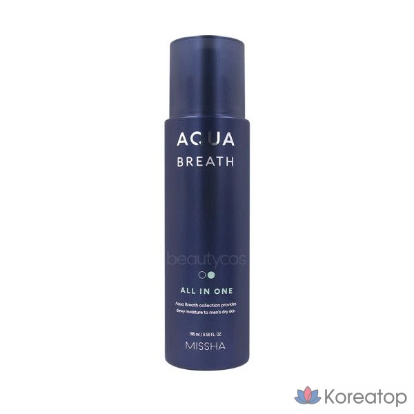 Missha For Men Aqua Breath All-in-One 195 мл, мужской универсальный гель для душа, 1 шт.