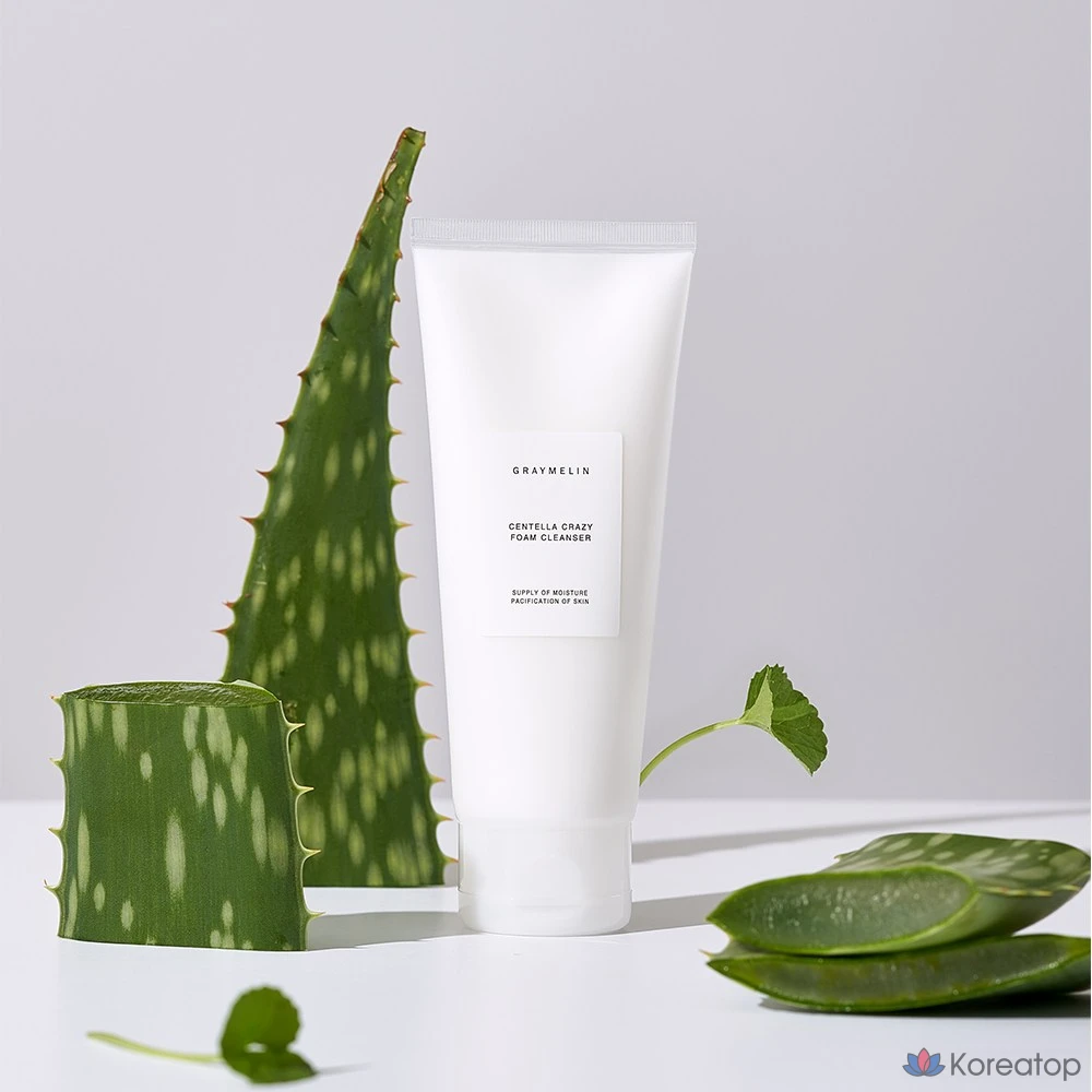 Очищающее масло Graymelin с аргановым маслом 500 мл, пенка для умывания Crazy Foam Cleanser с экстрактом центеллы 150 мл, 1 комплект