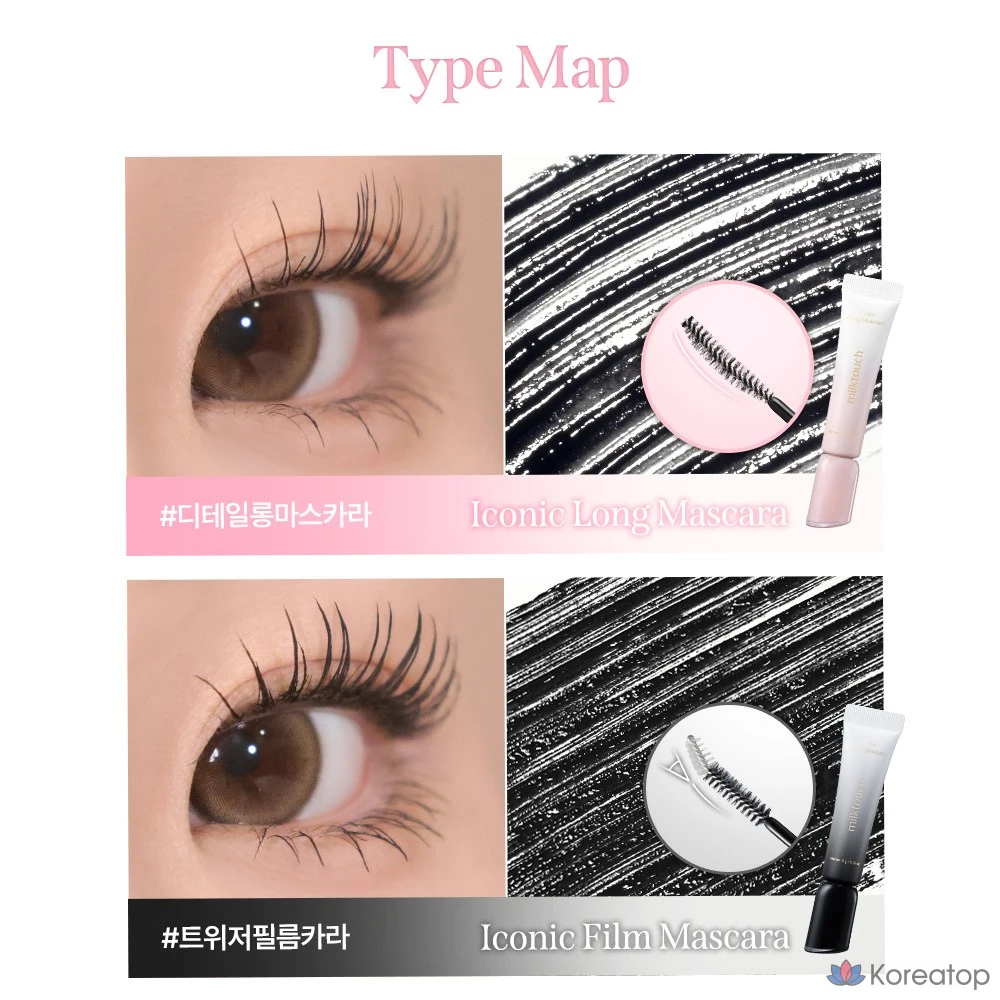 Тушь для ресниц Milk Touch 24h Lasting Strong Long Lash Iconic Mascara, оттенок Dark Taupe, 1 шт., фото 4