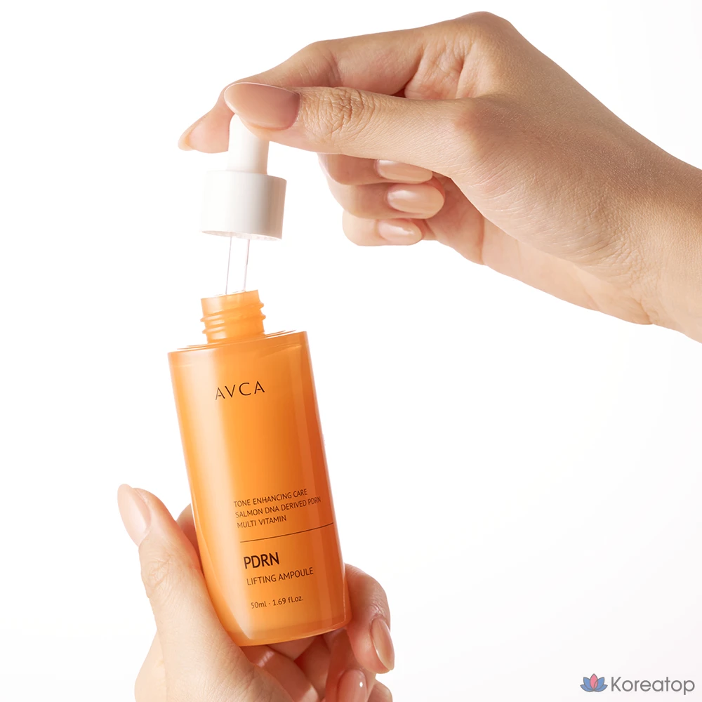 Ампула AVCA PDRN с мультивитаминами для отбеливания и повышения эластичности кожи, 50 мл, 1 шт.