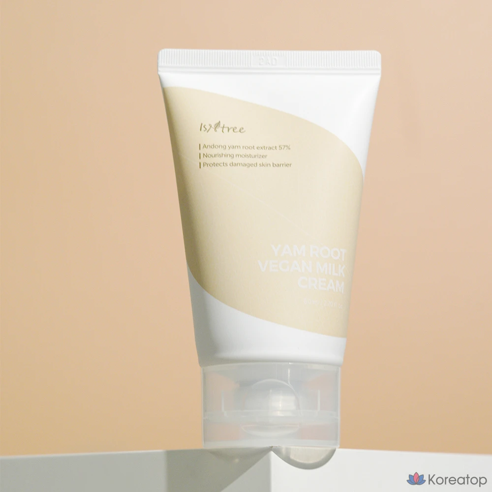 Веганский увлажняющий крем с молоком из ямса Isntree, 80 мл, 1 шт.
