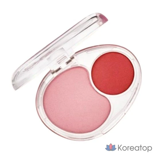 Румяна Pu Mellow Dual Blusher, Love Me High Key, 1 шт., фото 2