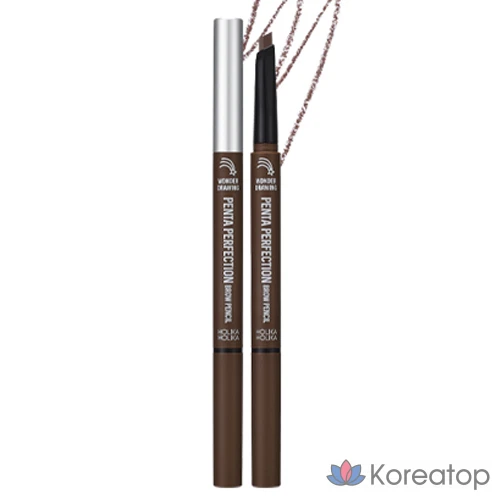 Карандаш для бровей Holika Holika Wonder Drawing Penta Perfection, 0,3 г, натуральный коричневый, 1 шт.
