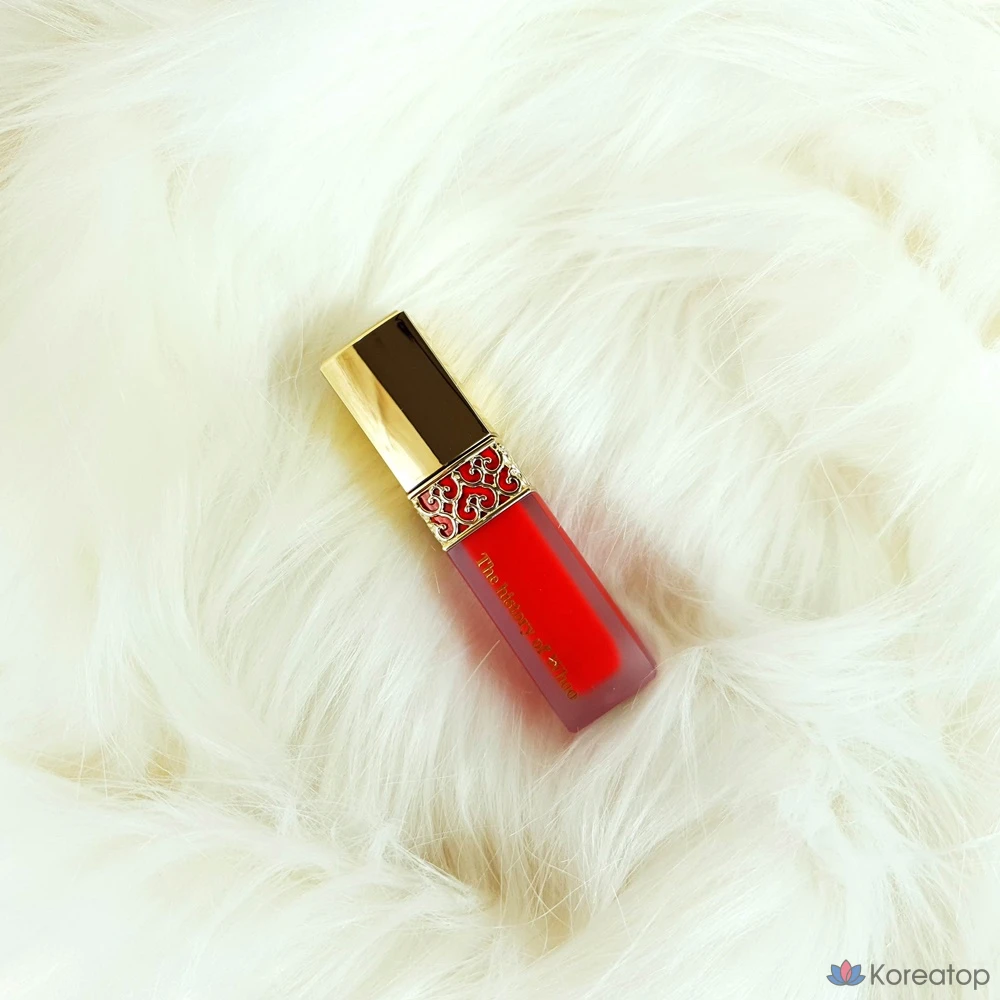 Жидкая бархатная помада Whoo Gongjinhyang Mi Velvet Liquid Lip Rouge, 6 г, № 45, королевский красный, 1 шт.