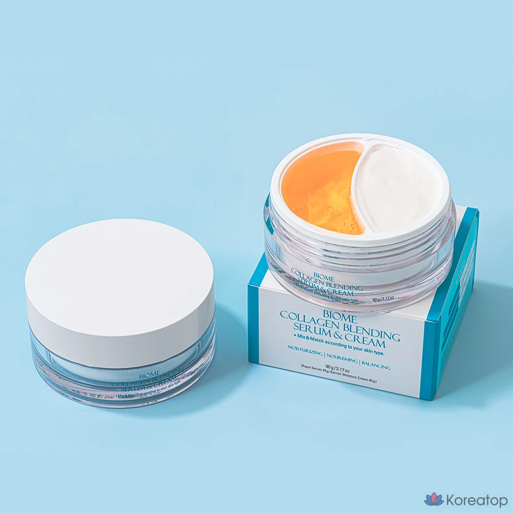 Сыворотка и крем Prreti Biome Collagen Blending Half and Half, 90 г, 1 шт.