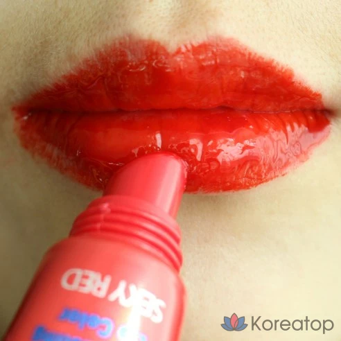 Набор тинтов для губ Morichae Lip Tattoo Tint Pack 1+1+1, 45 г, сексуальный красный/вишнево-красный/прекрасный персиковый