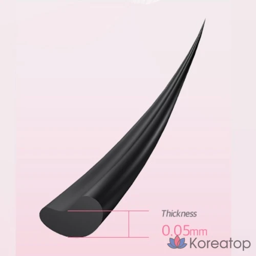 Накладные ресницы TokTok Koringco Toktokhara Noglue, оттенок Muse, 1 шт., фото 8