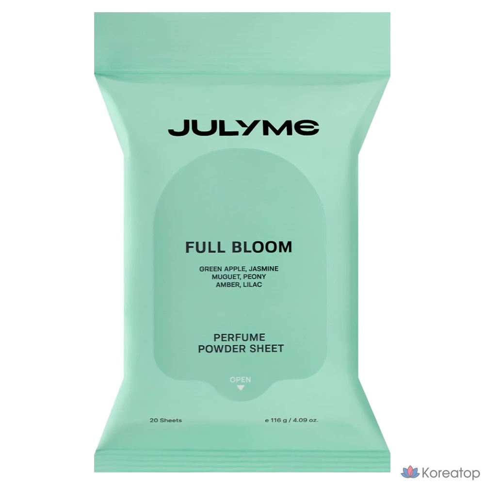 Парфюмерная пудра JUL7ME Full Bloom, 20 листов, 20 г, 1 шт.