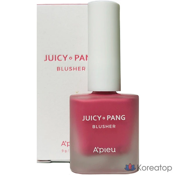 Румяна A'Pieu Juicy Pang Water Blusher 8 г, упаковка 02, цвет Ganadara Raspberry, 1 шт.