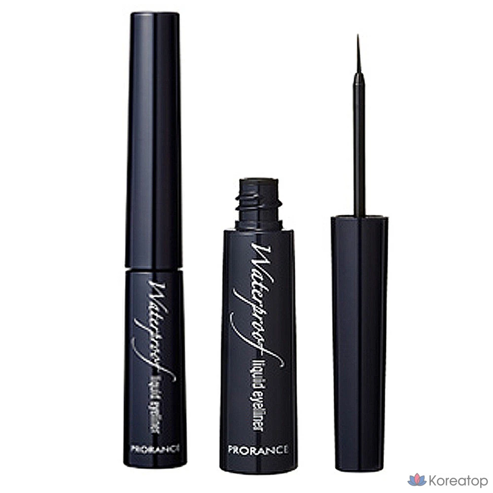 Водостойкая жилеткая подводка для глаз Prorance, 5 мл, 1 шт., черная.