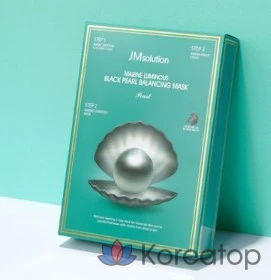 Балансирующая маска J. M. Solution Blue Light Marine Black Pearl Жемчужная, 10 штук, 3 штуки, фото 2