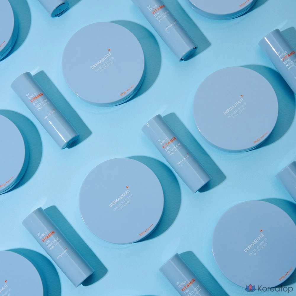 Солнцезащитный крем-кушон Dermashare Propolis Tone-Up Sun Cushion SPF50+ PA++++, 25 г, 1 шт.